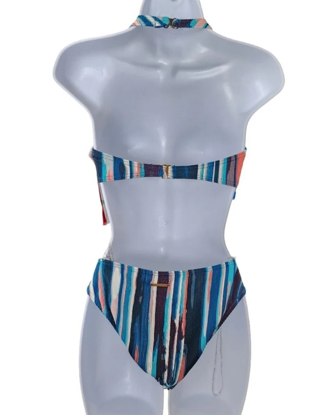 Vince‎ Camuto NWT Ribbed Cutout One Piece Swimsuit Size 8 Marine Resort Beach